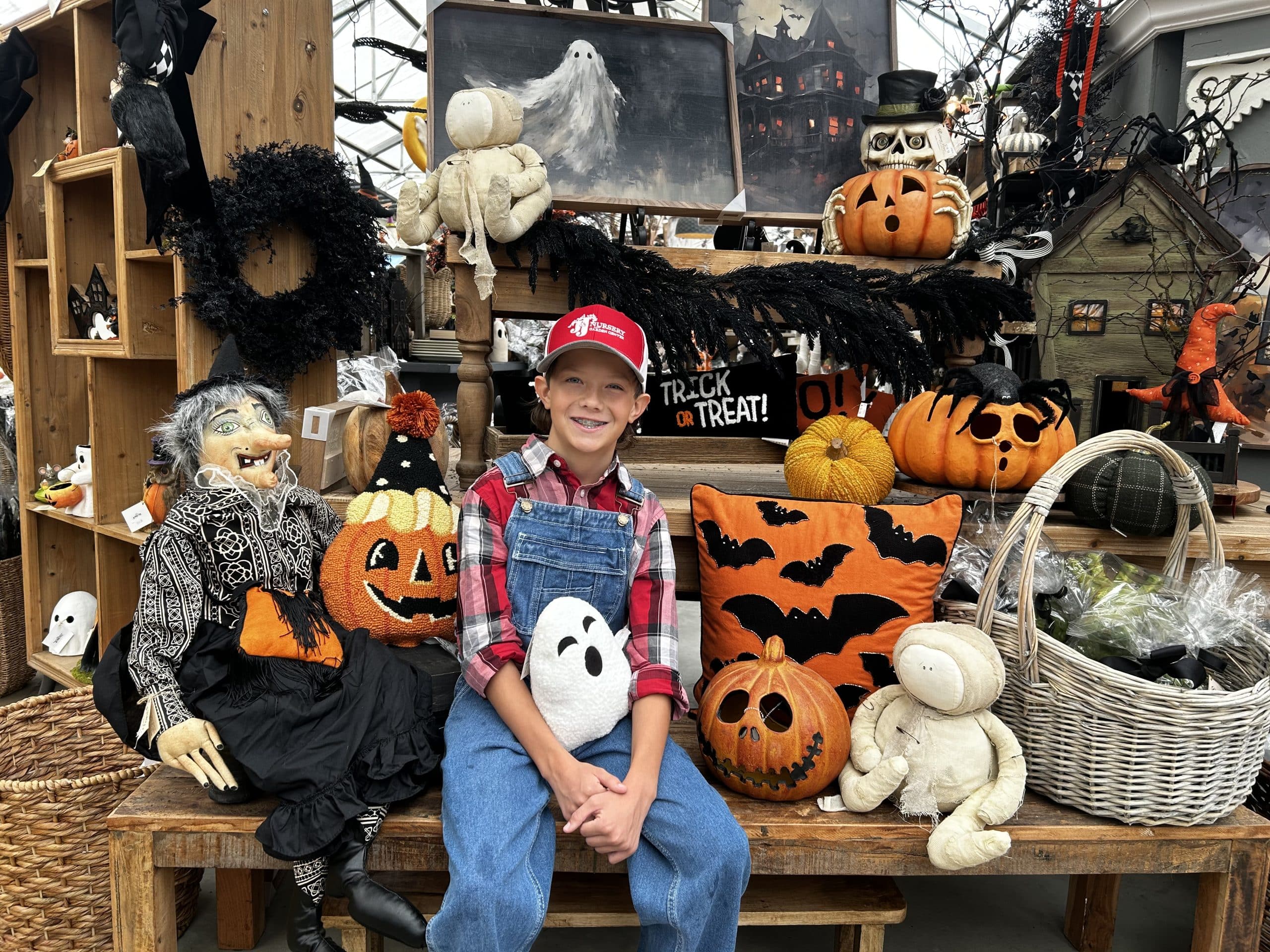 Halloween and seasonal holiday decor at J&J Nursery and Garden Center